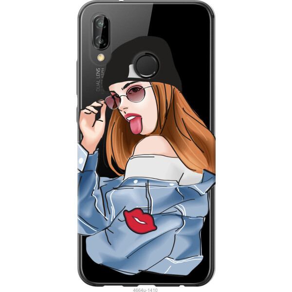 

Чехол на Huawei P20 Lite Девушка v3