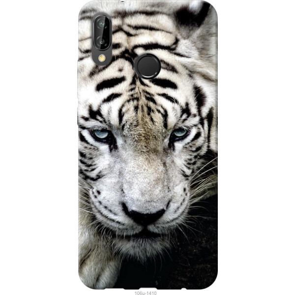 

Чехол на Huawei P20 Lite Грустный белый тигр