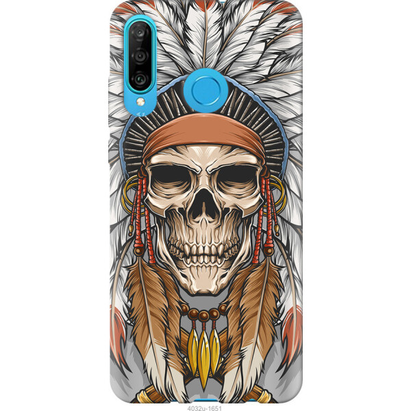 

Чехол на Huawei P30 Lite Череп индейца