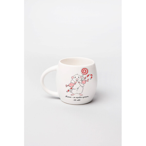 

Чашка Orner Store Праздничный мышонок 350 мл