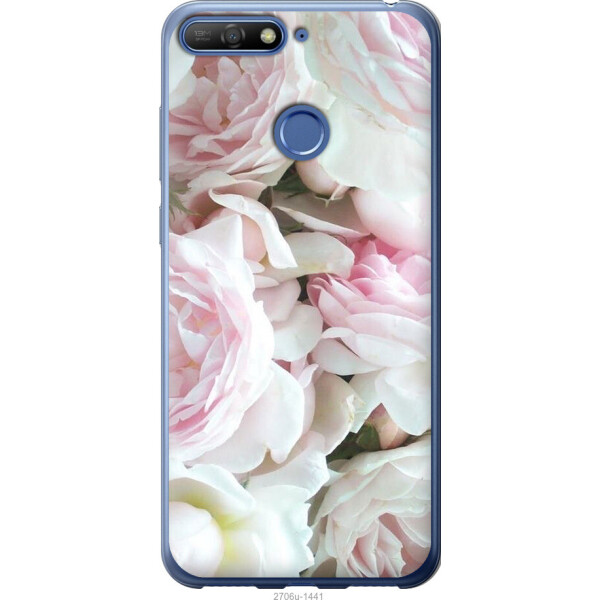 

Чехол на Huawei Honor 7C Пионы v2
