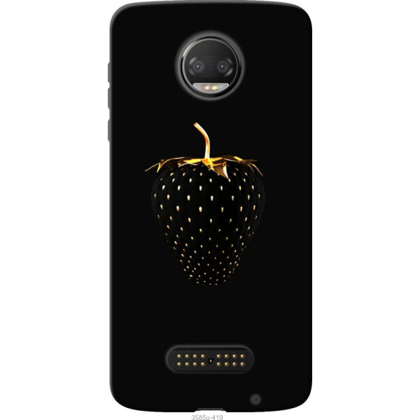 

Чехол на Motorola MOTO Z Черная клубника
