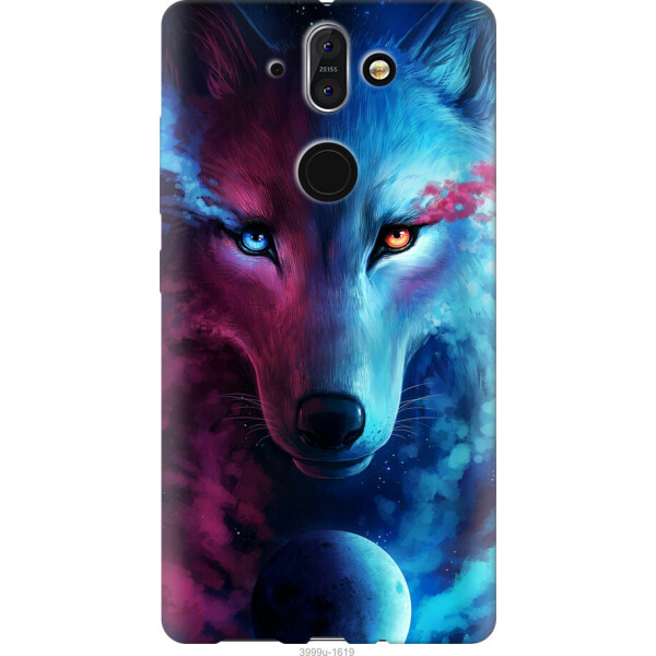 

Чехол на Nokia 8 Sirocco Арт-волк