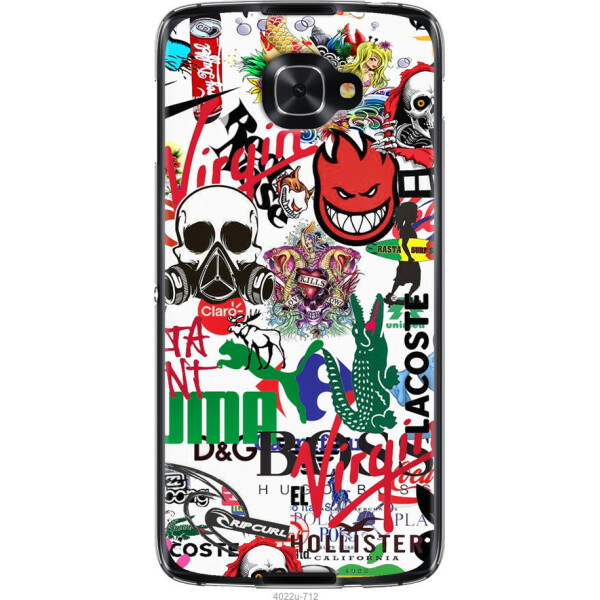 

Чехол на Alcatel idol 4s Many different logos