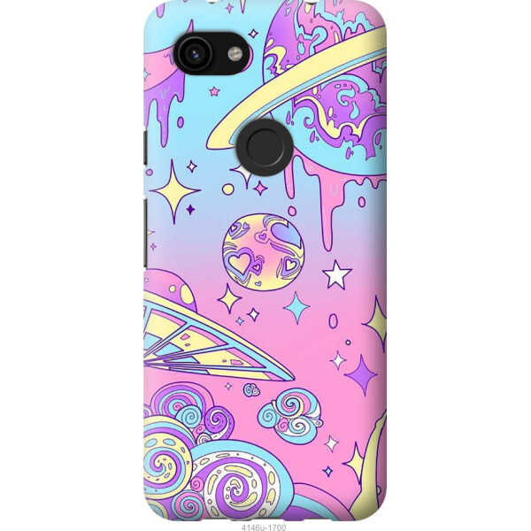 

Чехол на Google Pixel 3a Розовая галактика