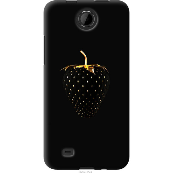 

Чехол на HTC Desire 300 Черная клубника