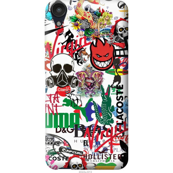 

Чехол на HTC Desire 630 Many different logos