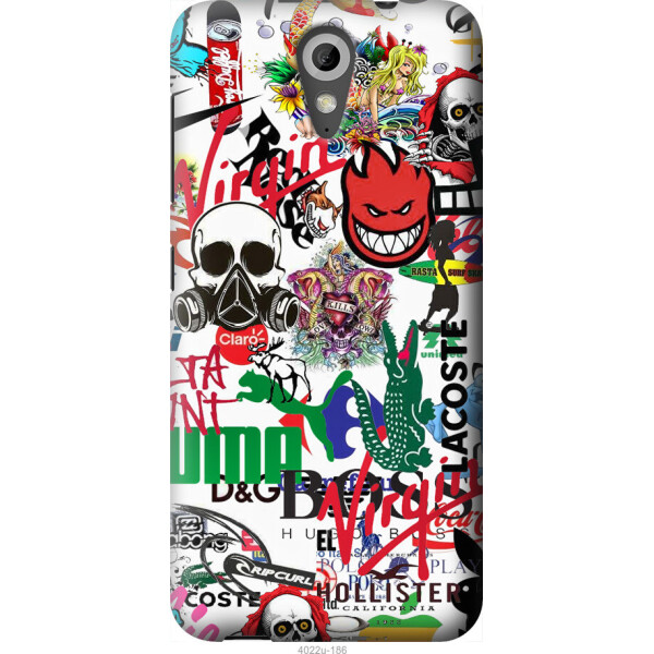 

Чехол на HTC Desire 620 Many different logos