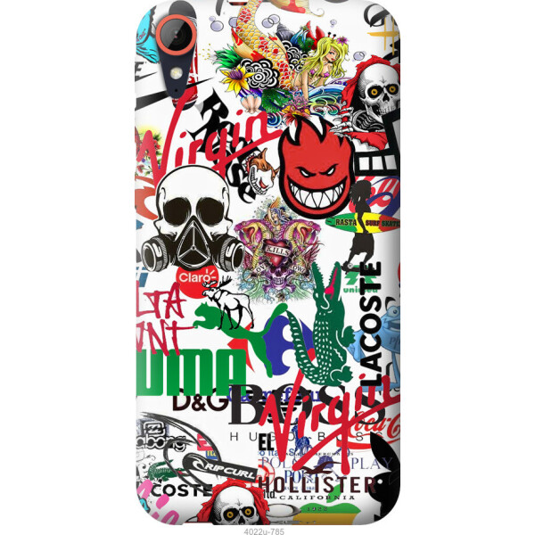 

Чехол на HTC Desire 830 Many different logos