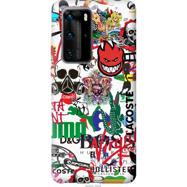 

Чехол на Huawei P40 Pro Many different logos