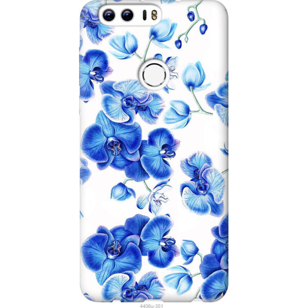 

Чехол на Huawei Honor 8 Голубые орхидеи