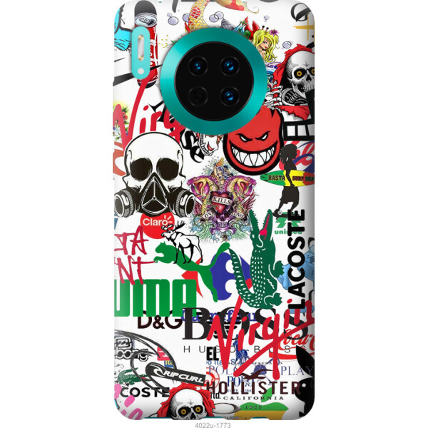 

Чехол на Huawei Mate 30 Many different logos