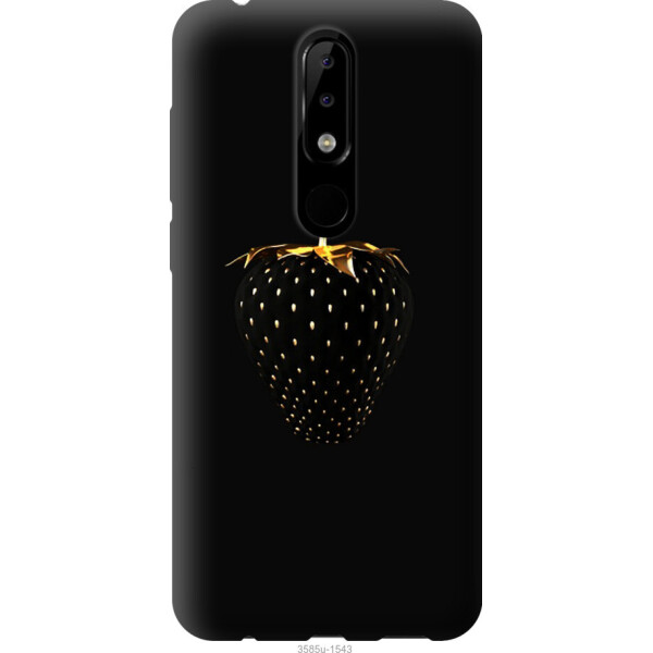 

Чехол на Nokia 5.1 Plus Черная клубника