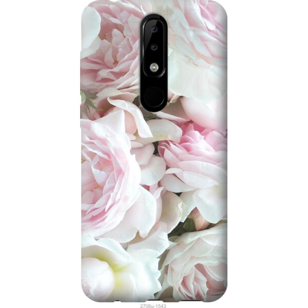 

Чехол на Nokia 5.1 Plus Пионы v2