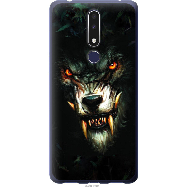 

Чехол на Nokia 3.1 Plus Дьявольский волк