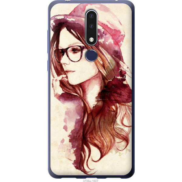 

Чехол на Nokia 3.1 Plus Девушка в шляпке
