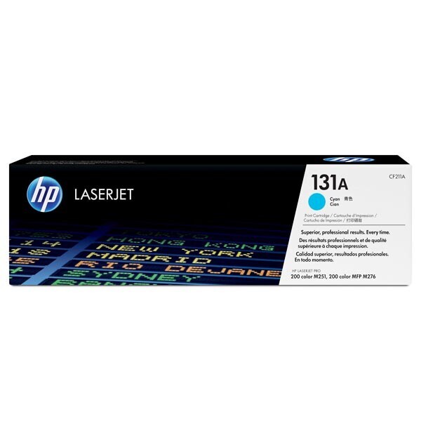 

Картридж HP 131A Cyan CF211A для принтера LaserJet Pro 200 color MFP M276n, M276nw, M251n, M251nw
