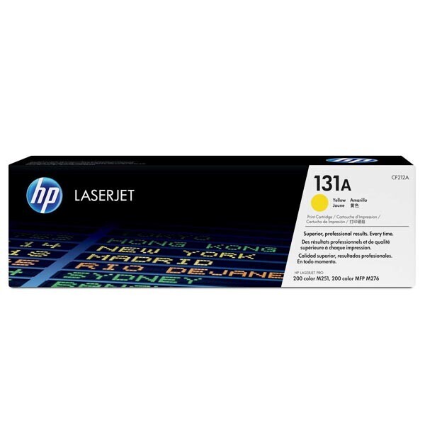 

Картридж HP 131A Yellow CF212A для принтера LaserJet Pro 200 color MFP M276n, M276nw, M251n, M251nw