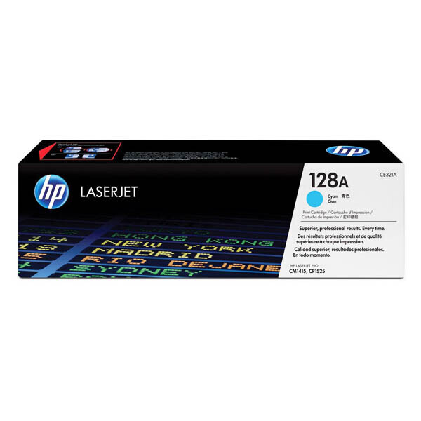

Картридж HP 128A Cyan CE321A для принтера LaserJet Pro CP1525n, CP1525nw, CM1415fn, CM1415fnw