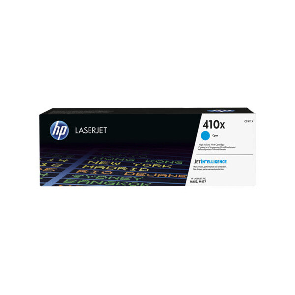 

Картридж HP 410X cyan CF411X для принтера Color LaserJet Pro M477fdw, M452dn, M452nw, M477fdn, M477fnw, M377dw, M377fdw