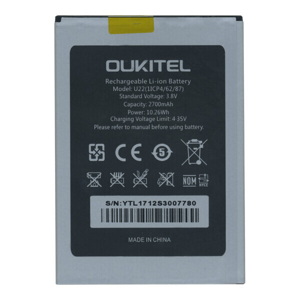 

Батарея Oukitel U22