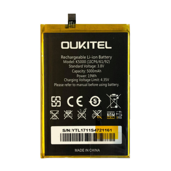

Батарея Oukitel K5000