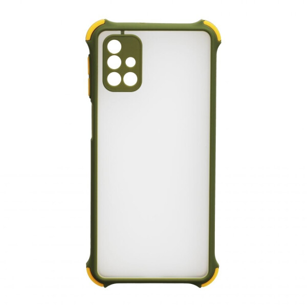 

Чехол для Samsung M31s Полупрозрачный Черный / Красный