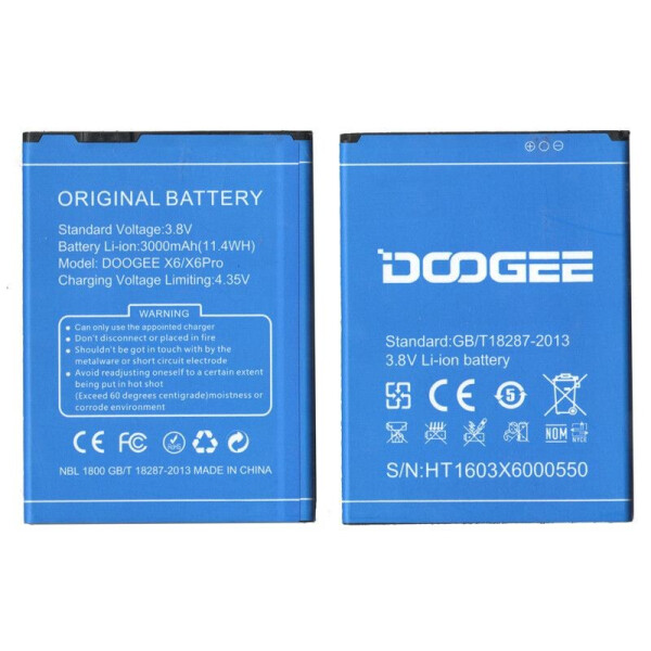 

Батарея Doogee X6 (BAT17403000)