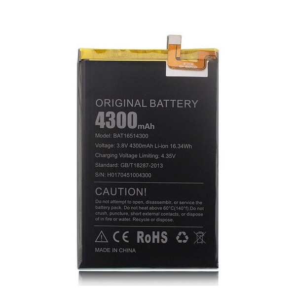 

Батарея Doogee Y6 MAX (BAT16514300)