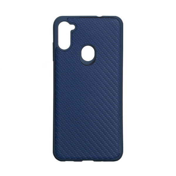 

Чехол для Samsung A11 / M11 Carbon Классический Черный / Синий