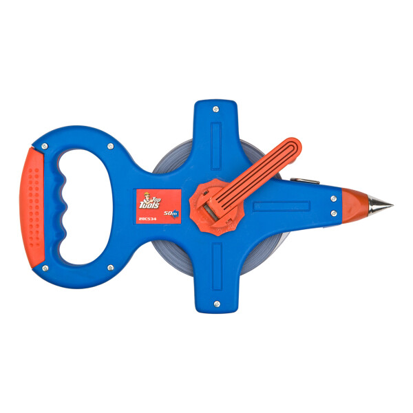 

Рулетка измерительная Top Tools 50м x 10мм, стальная