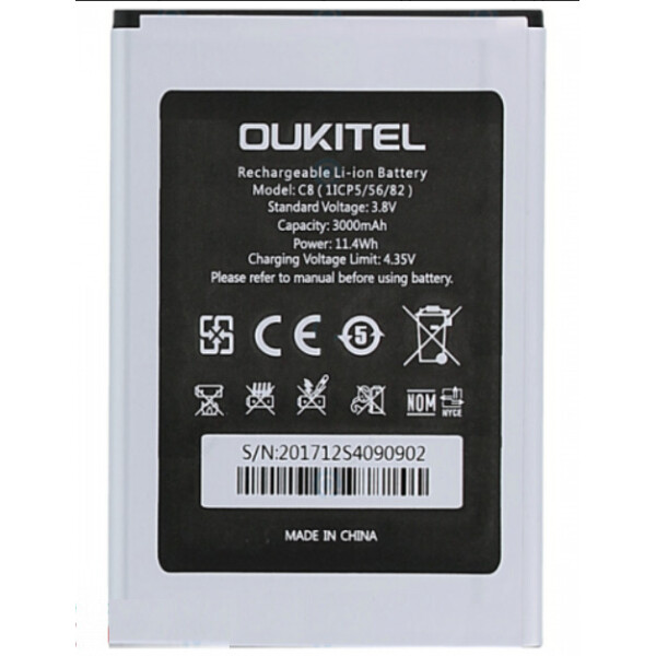 

Батарея Oukitel C8 / S-tell M655