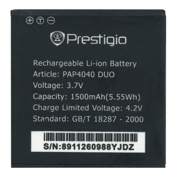 

Батарея Prestigio PAP4040 Prestigio MultiPhone 4040 Duo