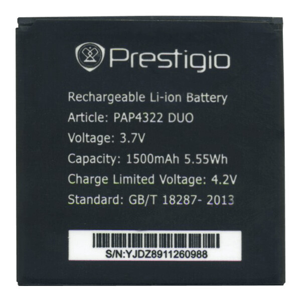 

Батарея Prestigio PAP4322 Prestigio MultiPhone 4322 Duo