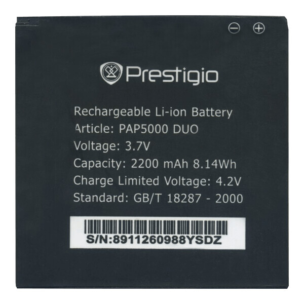 

Батарея Prestigio PAP5000 Prestigio MultiPhone 5000 Duo