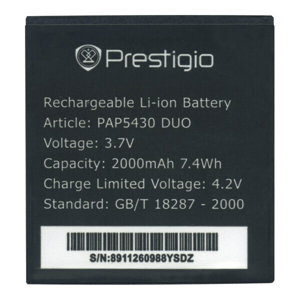 

Батарея Prestigio PAP5430 Prestigio MultiPhone 5430 Duo