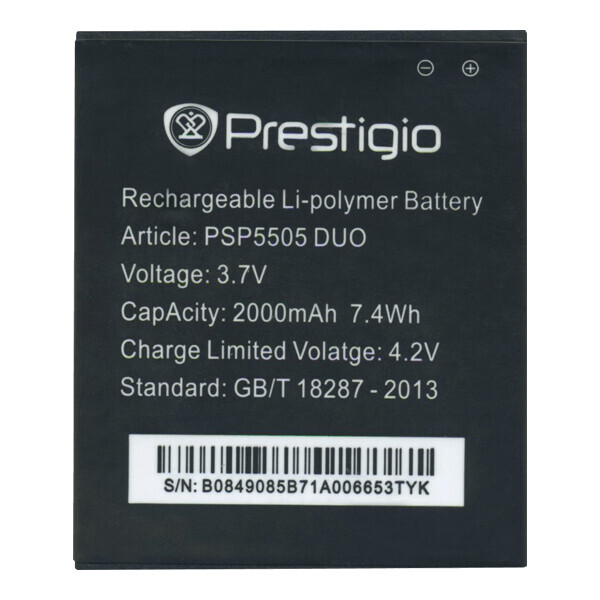 

Батарея Prestigio PSP5505 Prestigio MultiPhone PAP5505 DUO