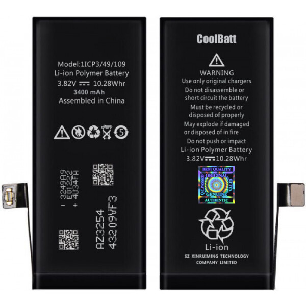 

Батарея CoolBatt для iPhone 8 Plus (усиленая) 3400mAh