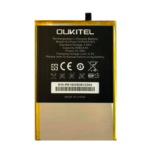 

Батарея Oukitel K6000 Plus / K10000 Pro / Ulefone Power2