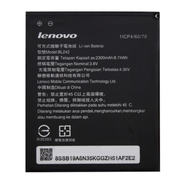 

Батарея Lenovo BL242 (A2020 Vibe C, A3690, A3860, A3900, A6000, A6010, K3, K30)