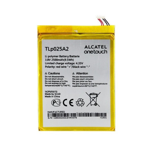 

Батарея Alcatel/TCL TLp025A2 (TLp025A4, CAC2500013C2) / Blackberry Z3
