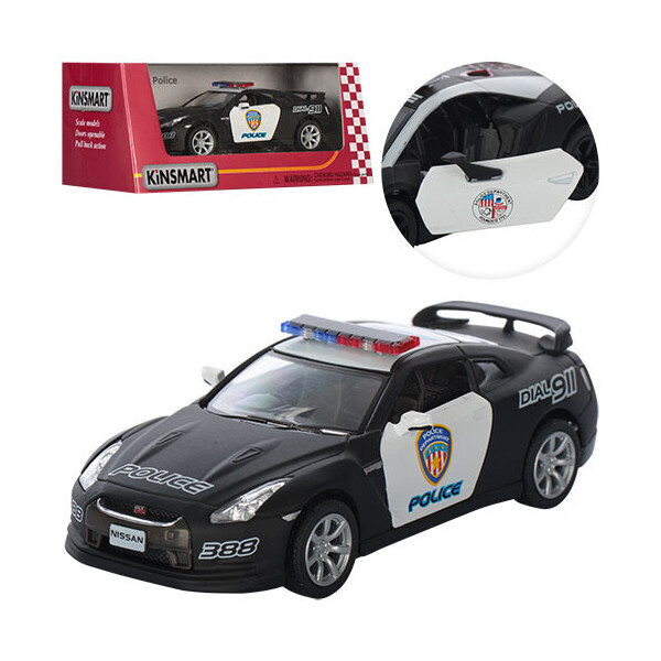 

Машинка KT5340WP Nissan GT-R (Police)