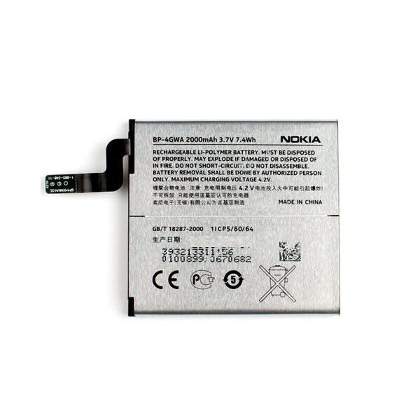 

Батарея Nokia BP-4GWA (Microsoft Lumia 625 Max, 625H, 720, 720t RM-885 zeal)