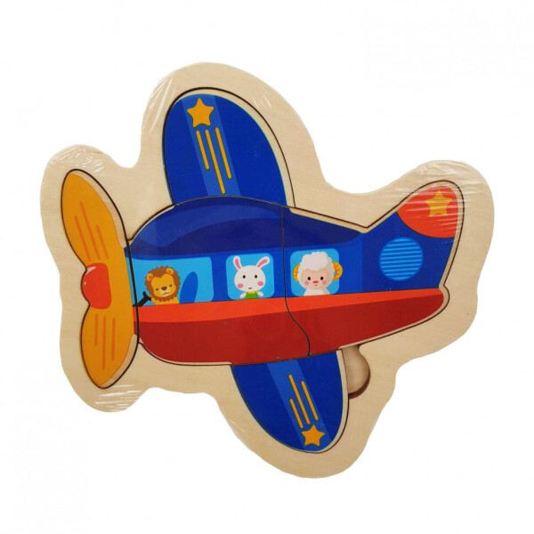 

Деревянная игрушка Пазлы MD 2283 (Самолёт)