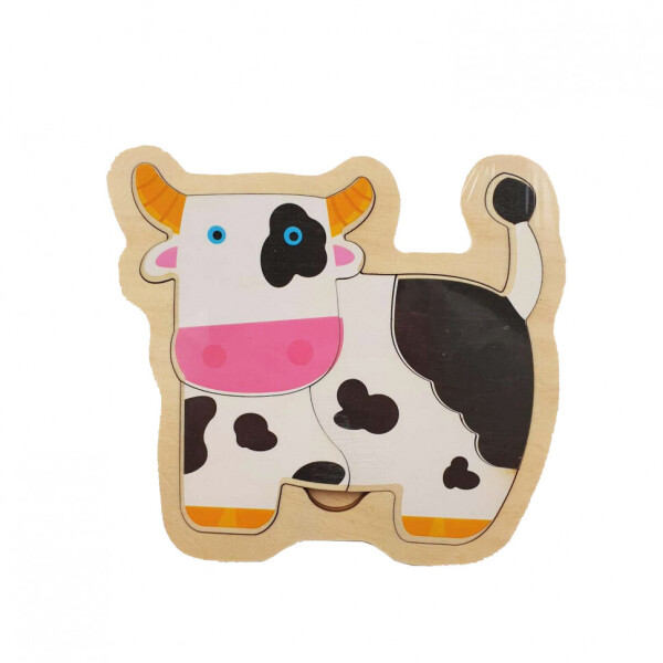 

Деревянная игрушка Пазлы MD 2283 (Корова)
