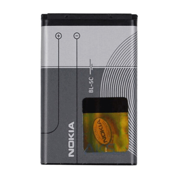 

Батарея Nokia BL-5C (1100, 1101, 1110, 1112, 1600, 2300, 2310, 2600, 2610, 3100, 3110)