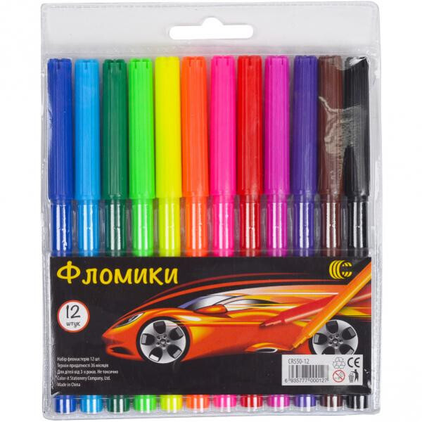 

Фломастер 12 цветов Фломики C 858-12