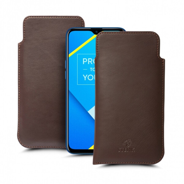 

Футляр Stenk Elegance для Realme C2 Коричневый