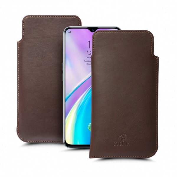 

Футляр Stenk Elegance для Realme X2 Коричневый