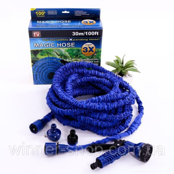 

Садовый шланг для полива Magic Hose 30 м Распылитель в подарок